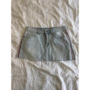 Element Denim Micro Mini Skirt Skater Girl Grunge Y2K